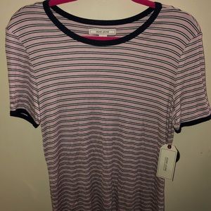 Adam Levine pink striped shirt